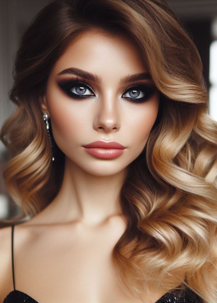 Embrace the classics! The black smokey eye and winged liner is a makeup trend that never goes out of style. This timeless look is perfect for any occasion.