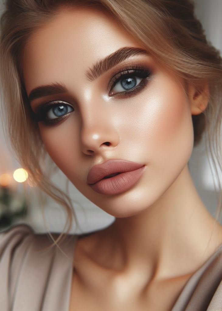 Perfect for every eye color! The beauty of a smokey taupe eye is its versatility. Paired with neutral lips, it flatters all eye colors, making it a universally flattering and easy-to-wear choice.