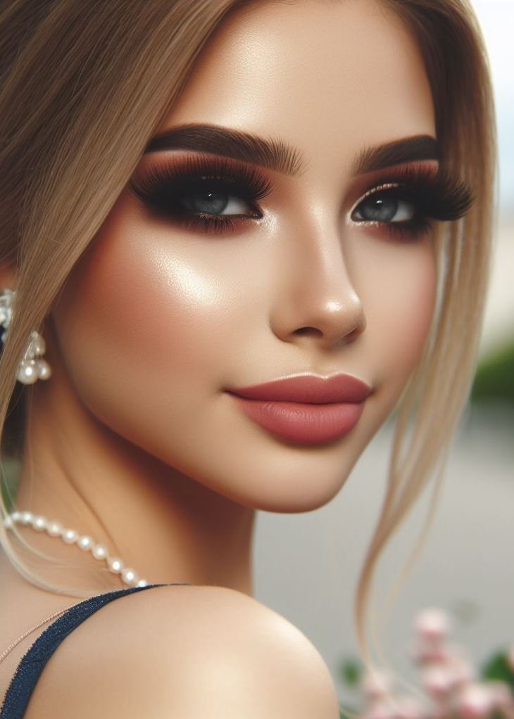 Soft glam with a touch of drama! ✨ This prom makeup look combines beautiful blended eyeshadows with voluminous false lashes for a glamorous and unforgettable night.