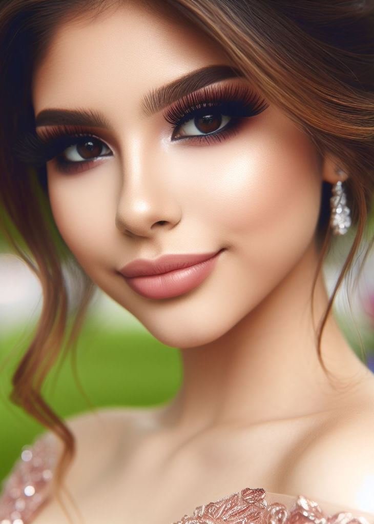 Don't forget the lashes! This soft glam makeup look is elevated with wispy false lashes that add extra volume and drama for an unforgettable prom night.