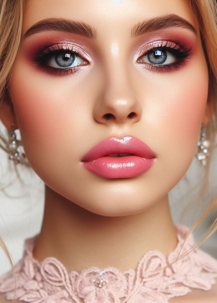 Date night with a touch of innocence! Channel your inner sweetheart with soft pink smokey eyes and rosy lips. This romantic and feminine combination is perfect for a night out with your special someone.