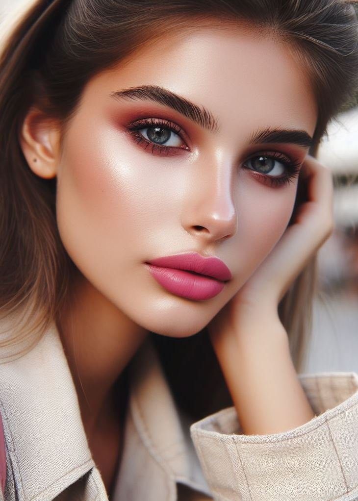 Graphic Chic: Babelicious Pink with a Bold Liner: Break the mold! Experiment with bold graphic eyeliner designs in black or white to complement your babelicious pink lips for a statement-making look.