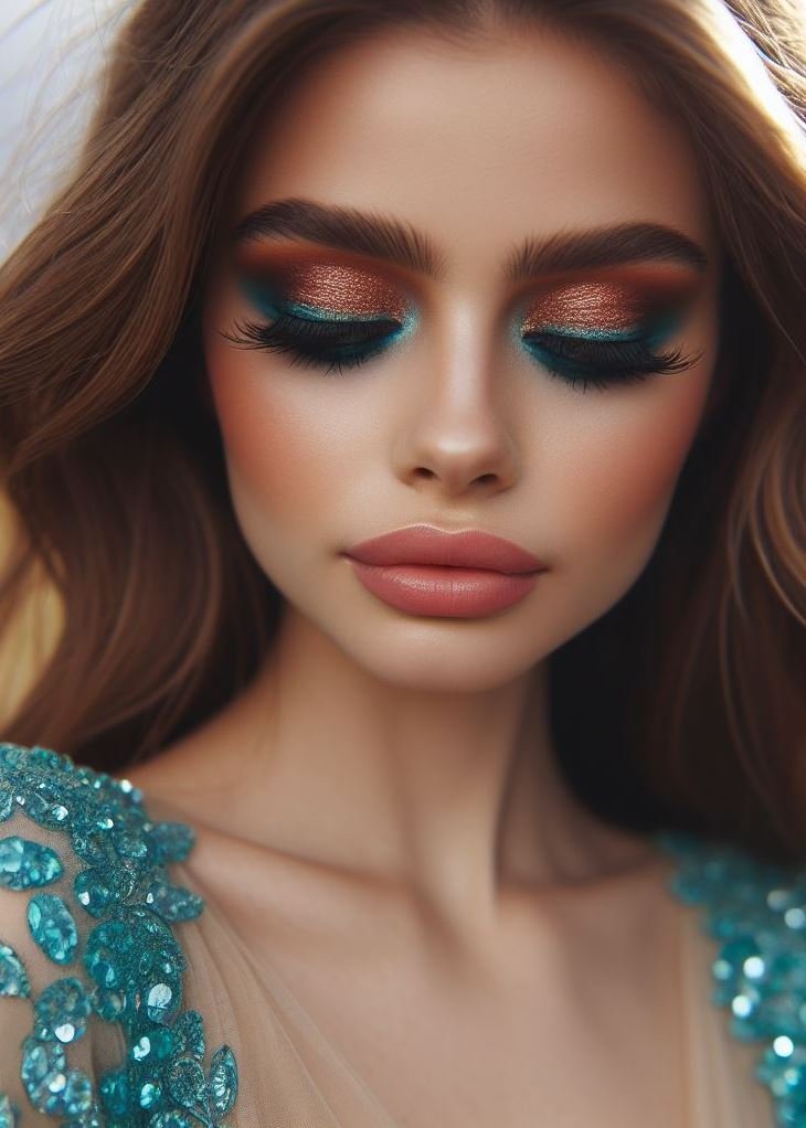 Blend aquamarine and hazelnut for eyes that say ‘I woke up like this’ – effortlessly stunning! 😎✨