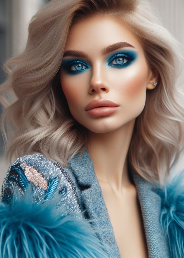 A Conversation Starter: Blue Makeup and the Art of Self-Expression: Blue eyeshadow is a conversation starter! It's a way to express yourself visually and invite others to appreciate your unique sense of style and confidence.