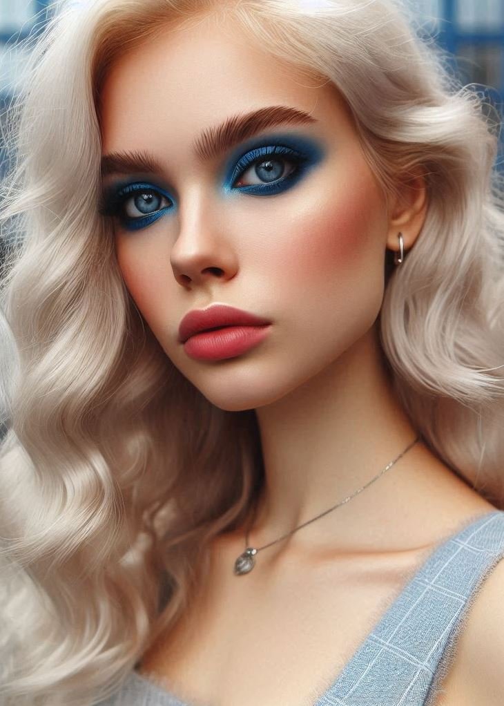 Embrace Your Inner Artist: Blue Makeup as a Canvas: Blue eyeshadow is an artist's dream! Blend different shades, experiment with textures, and add pops of contrasting colors to create a truly unique and eye-catching masterpiece.