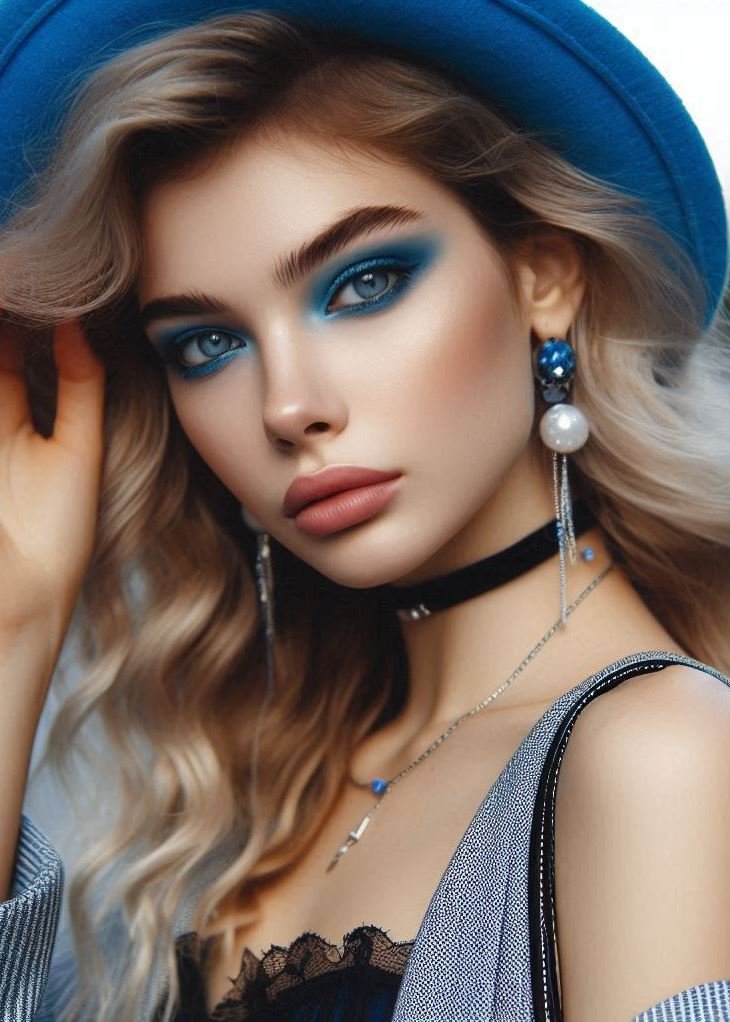 Complementary Contrast: Blue Makeup for Eye Color Harmony: Blue eyeshadow can beautifully complement a variety of eye colors. Experiment with different shades to find the perfect match for your unique coloring and create a captivating harmony.