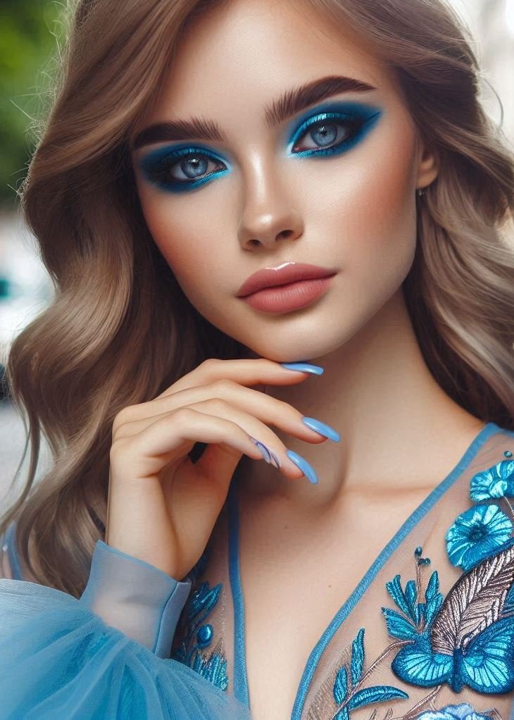 A Journey Through Time: Blue Makeup's Historical Inspiration: Blue makeup has a rich history, from ancient Egyptian kohl to the glamour of Hollywood icons. Embrace a touch of timeless beauty with a blue-hued twist.