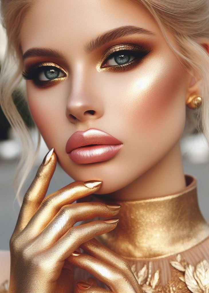 Vintage Vibes: Golden Makeup Inspired by Hollywood Glamour: Embrace the timeless elegance of Hollywood stars. Recreate iconic looks with golden eyeshadow shades for a touch of vintage glam makeup magic.