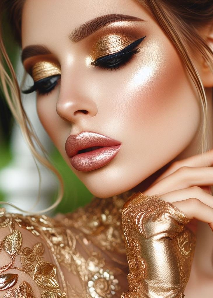 A Celebration of Individuality: Gold Makeup for All Styles: Gold makeup is incredibly versatile. It can be adapted to suit any style, from a soft and romantic look to a bold and dramatic statement. Find the gold shade and application that reflects your unique personality.