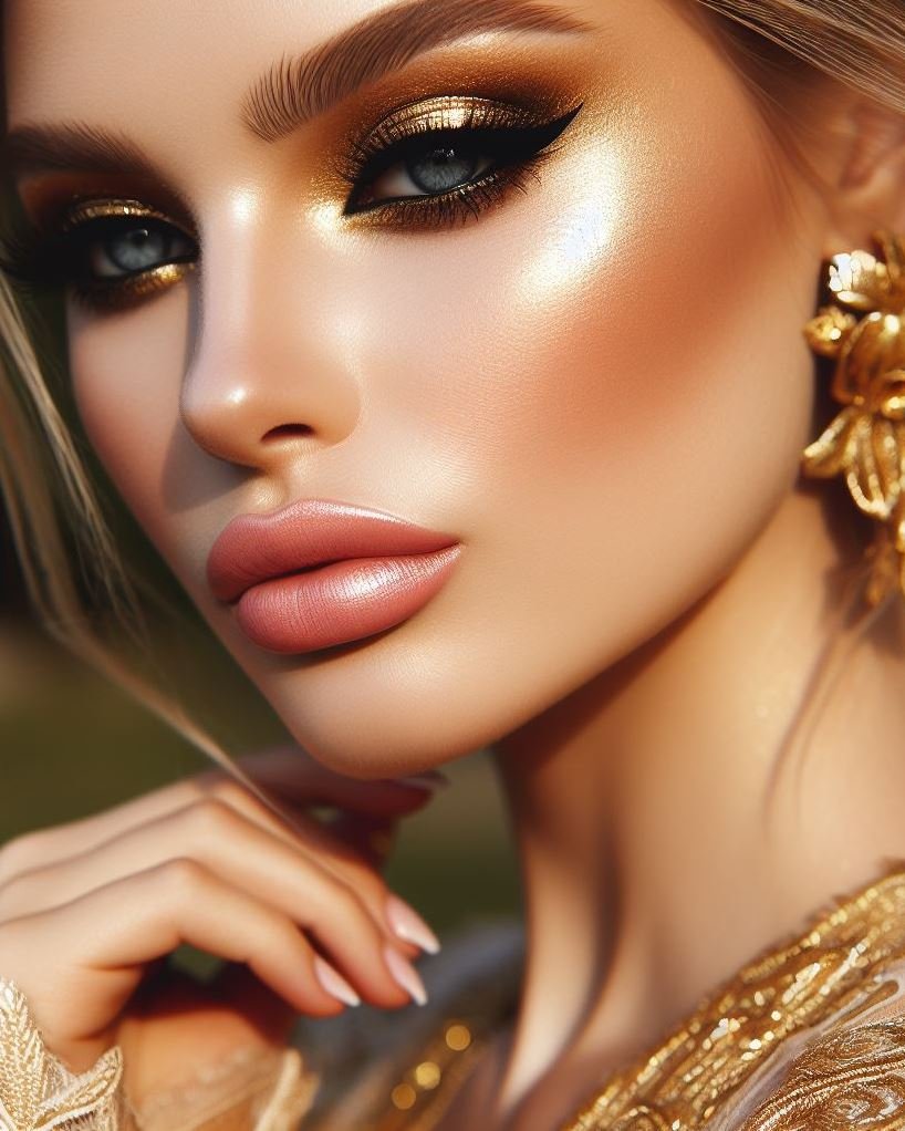 From Subtle Shimmer to Golden Goddess: The beauty of gold makeup lies in its versatility. Opt for a subtle shimmery gold eyeshadow for a touch of daytime elegance, or transform into a golden goddess with a dramatic, smoky eye and bold highlight.