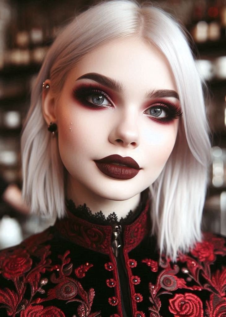 From Subtle Shimmer to Dramatic Smoke: The Versatility of Gothic Eyes: Gothic eye makeup offers a range of possibilities. Opt for a subtle shimmery black eyeshadow for a daytime gothic look or transition to a dramatic smoky eye for a truly chilling effect.