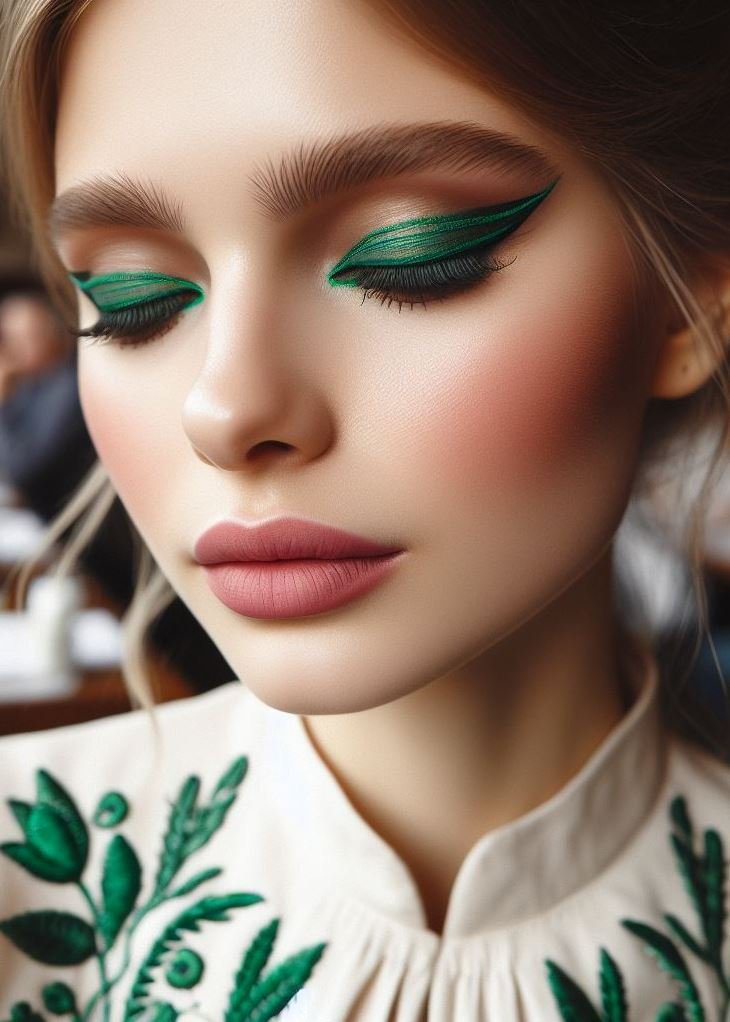 Jungle Jewel: Embrace your inner wild side with a hunter green eyeliner. This bold shade creates a dramatic look and pairs well with smoky eyeshadows or a natural makeup look.