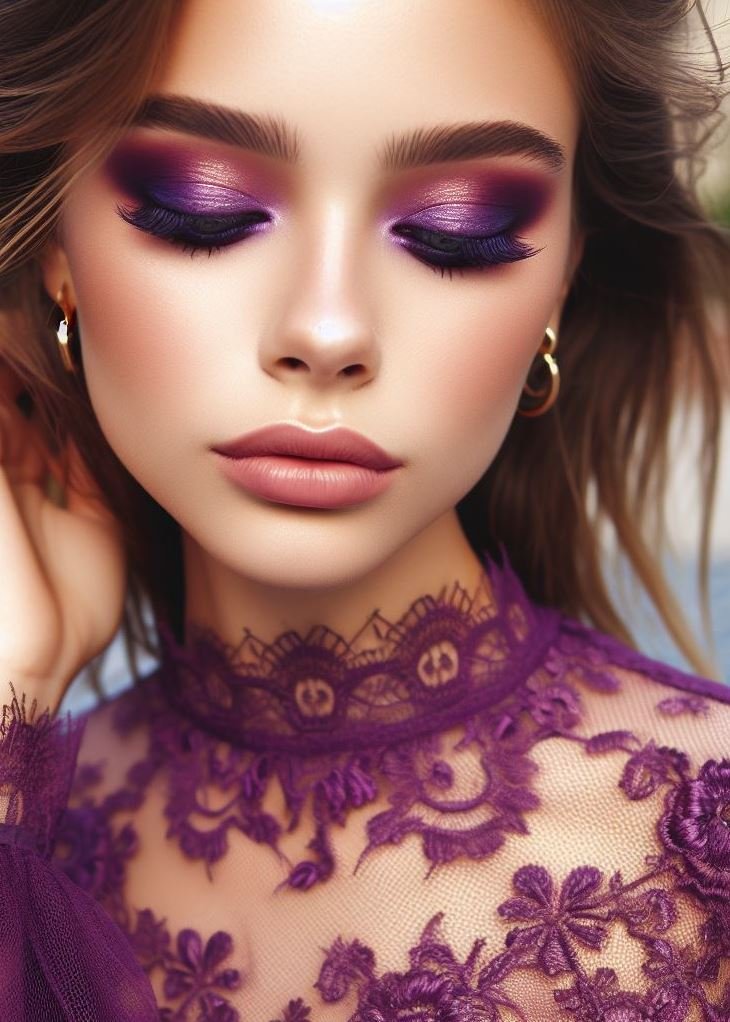 Smoky with a Twist: Give your classic smoky eye a twist with a pop of purple eyeshadow in the outer corner for a touch of intrigue and depth.