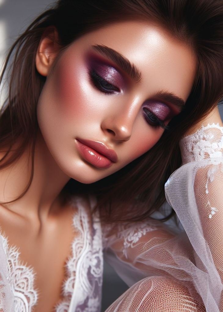 Monochrome Magic: Explore the world of purples by blending different shades of brown and purple eyeshadows together. This monochromatic look creates a cohesive and sophisticated statement.