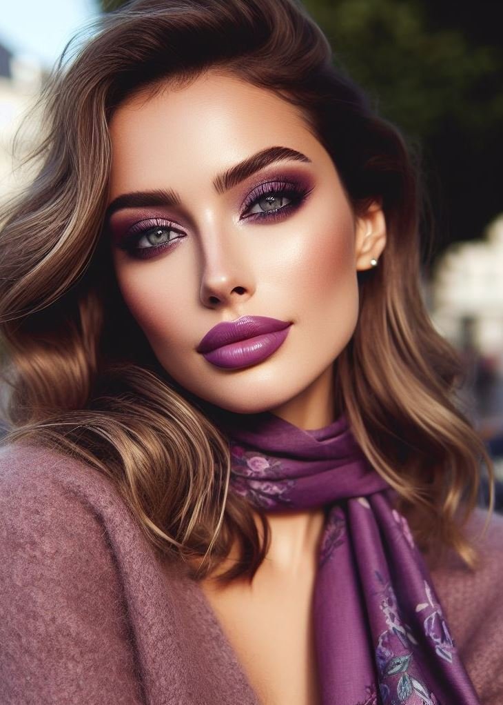 A Timeless Classic with a Twist: Reimagining the Purple Lip: Purple lips have been a makeup staple for decades. However, with modern textures and unexpected pairings, you can reinvent the classic and create a truly unique look.