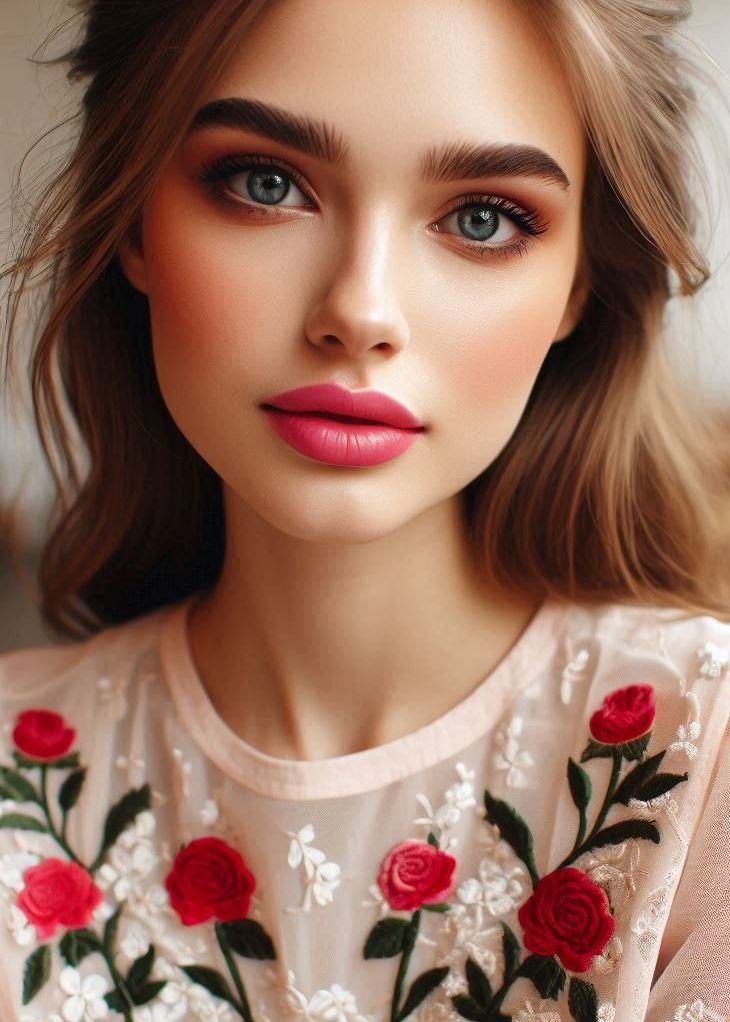 Kiss of Peach: Add a touch of warmth with a peachy rosy lip color. This flattering shade complements a variety of skin tones and adds a natural, sun-kissed look.