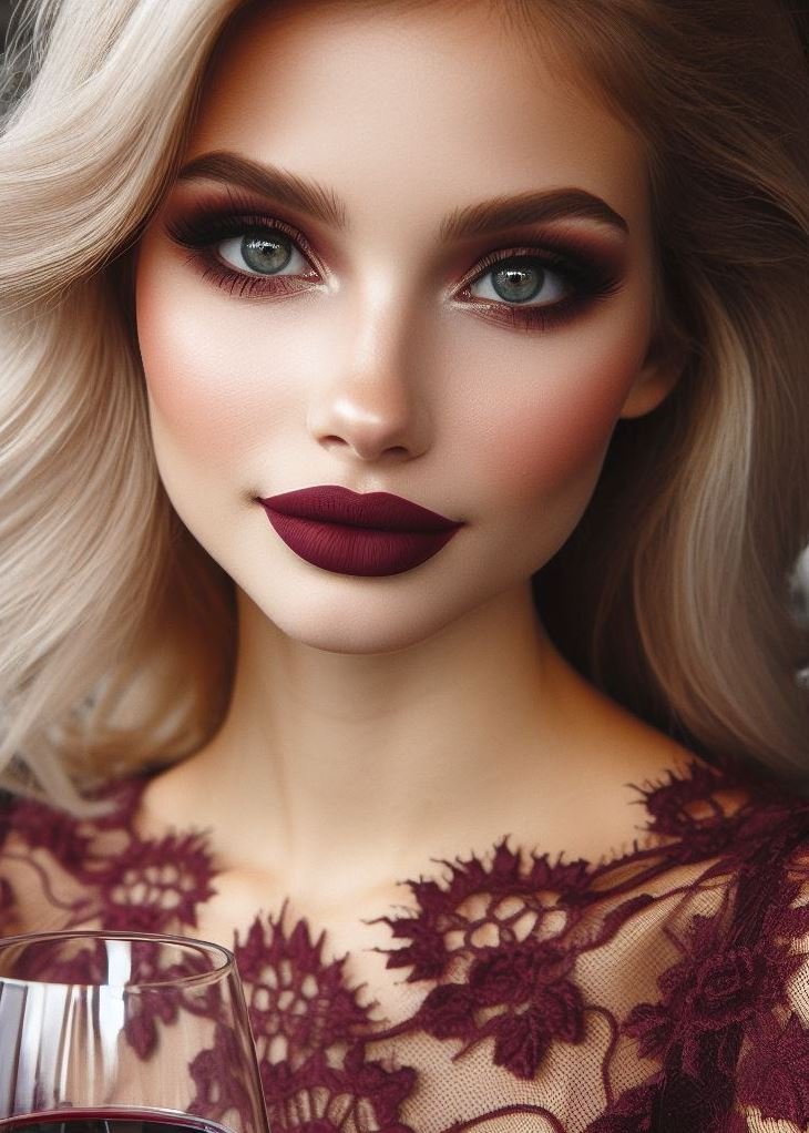 Beyond the Red: Enthralling Wine Lip Color for a Bold Statement: Move beyond traditional reds and embrace the captivating world of wine lip colors. This bold and sophisticated shade makes a lasting impression.