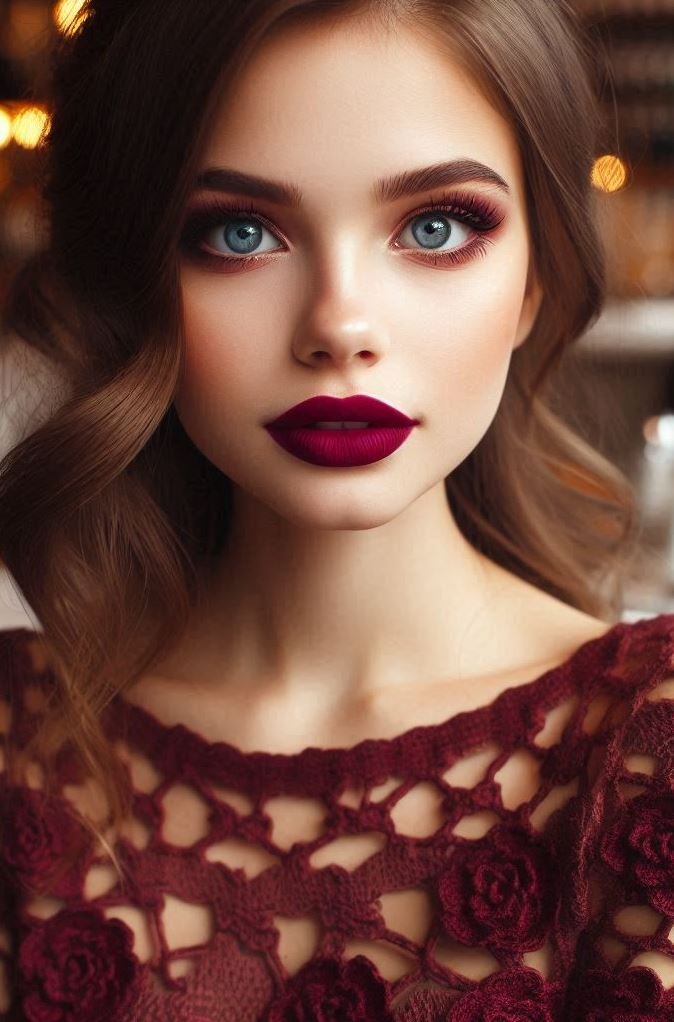 A Touch of Majesty: Wine Lip Color for Royal Vibes: Channel the essence of royalty with a wine lip color. This luxurious shade exudes elegance and adds a touch of regal sophistication to your makeup routine.