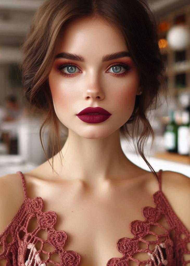 Kiss-Proof Perfection: Long-Lasting Wine Lip Color for All-Day Wear: Don't worry about touch-ups! Opt for a long-lasting formula in your wine lip shade. This ensures your captivating lip color stays put throughout the day.