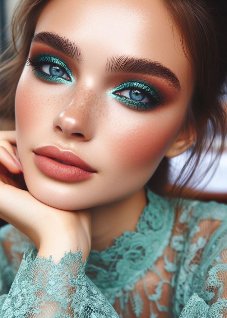 Unexpected Harmony: Green & Brown - A Match Made in Nature: Embrace the beauty of nature with a green and brown eyeshadow look. This earthy combination creates a captivating and unique eye look that's both harmonious and unexpected.