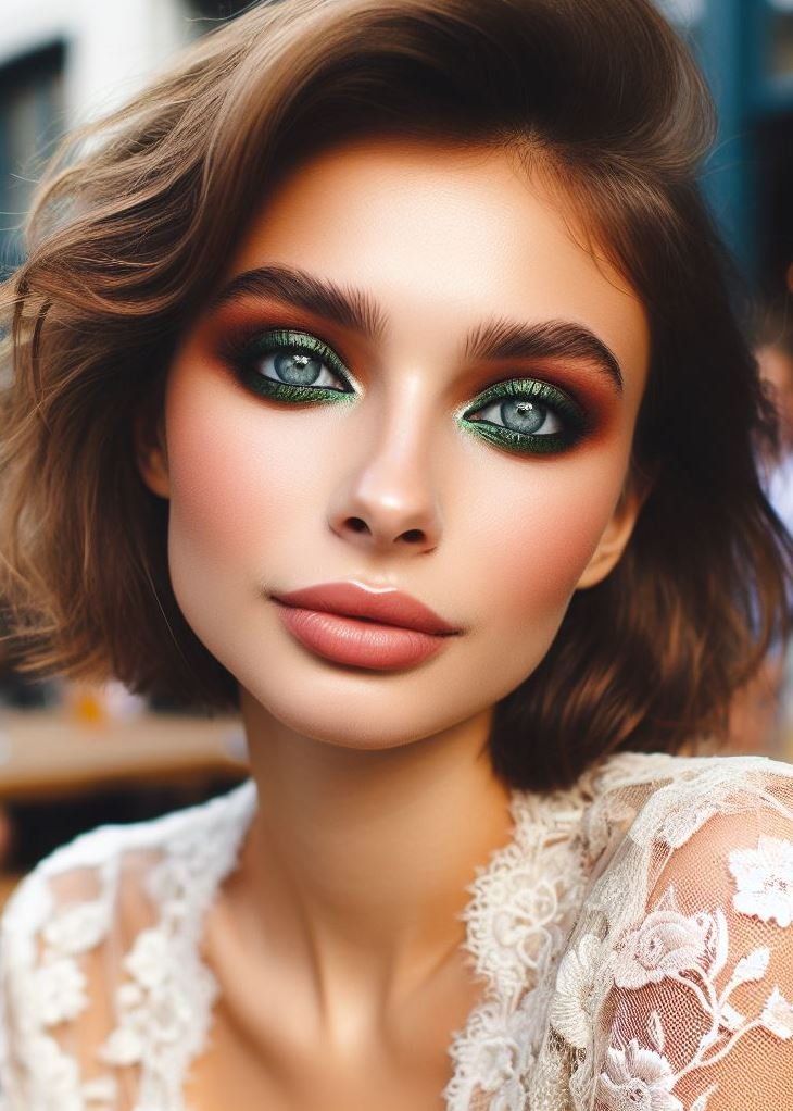 From Subtle Shimmer to Forest Glam: The beauty of green and brown eyeshadow lies in its versatility. Opt for a subtle shimmery green shade for a touch of elegance, or take it to the next level with a dramatic, forest-inspired smoky eye.