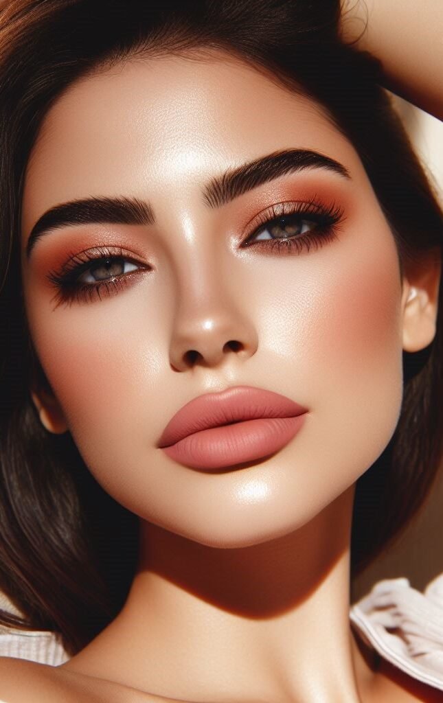 Monochrome Magic: Create a cohesive and elegant look by using a nude eyeshadow shade that complements your nude lip color. Opt for a shimmery or matte eyeshadow depending on your desired finish, and pair it with a nude lip pencil and lipstick for a polished look.