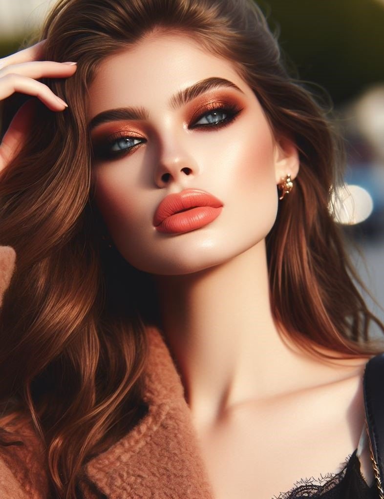 Grunge Chic: Embrace a touch of edge with a dark smokey eye and a cool-toned nude lip with a hint of mauve or brown. Apply a light foundation with a matte finish and keep the rest of your makeup minimal for a statement look that's perfect for fall or winter.