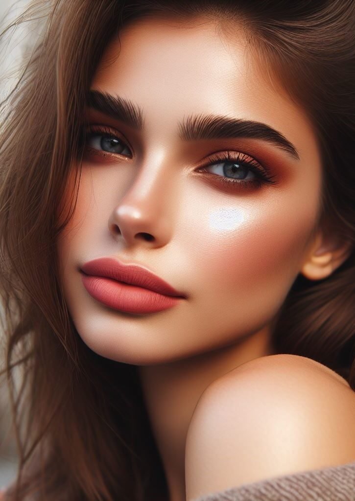 Metallic Mystique: Channel a touch of ethereal beauty with a shimmery metallic eyeshadow in shades like rose gold, champagne, or soft bronze. Pair it with a soft, matte nude lip in a warm peach or pink shade. Add a touch of highlighter to your cheekbones and brow bone for a touch of extra glow.